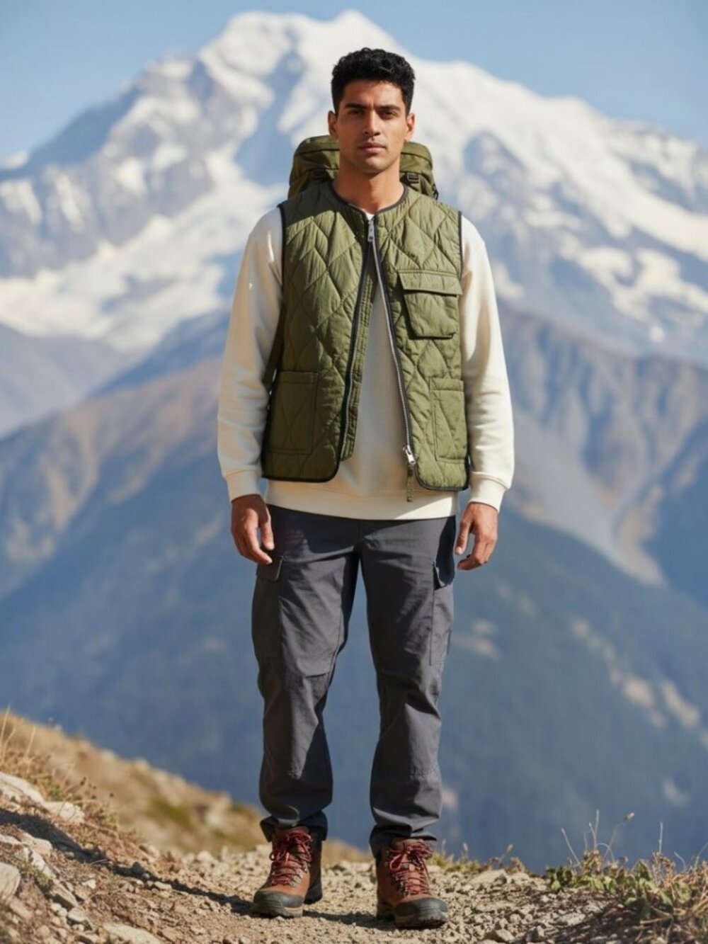 Mackintosh Green Quilted Zip-Front Gilet Vest - Men’s